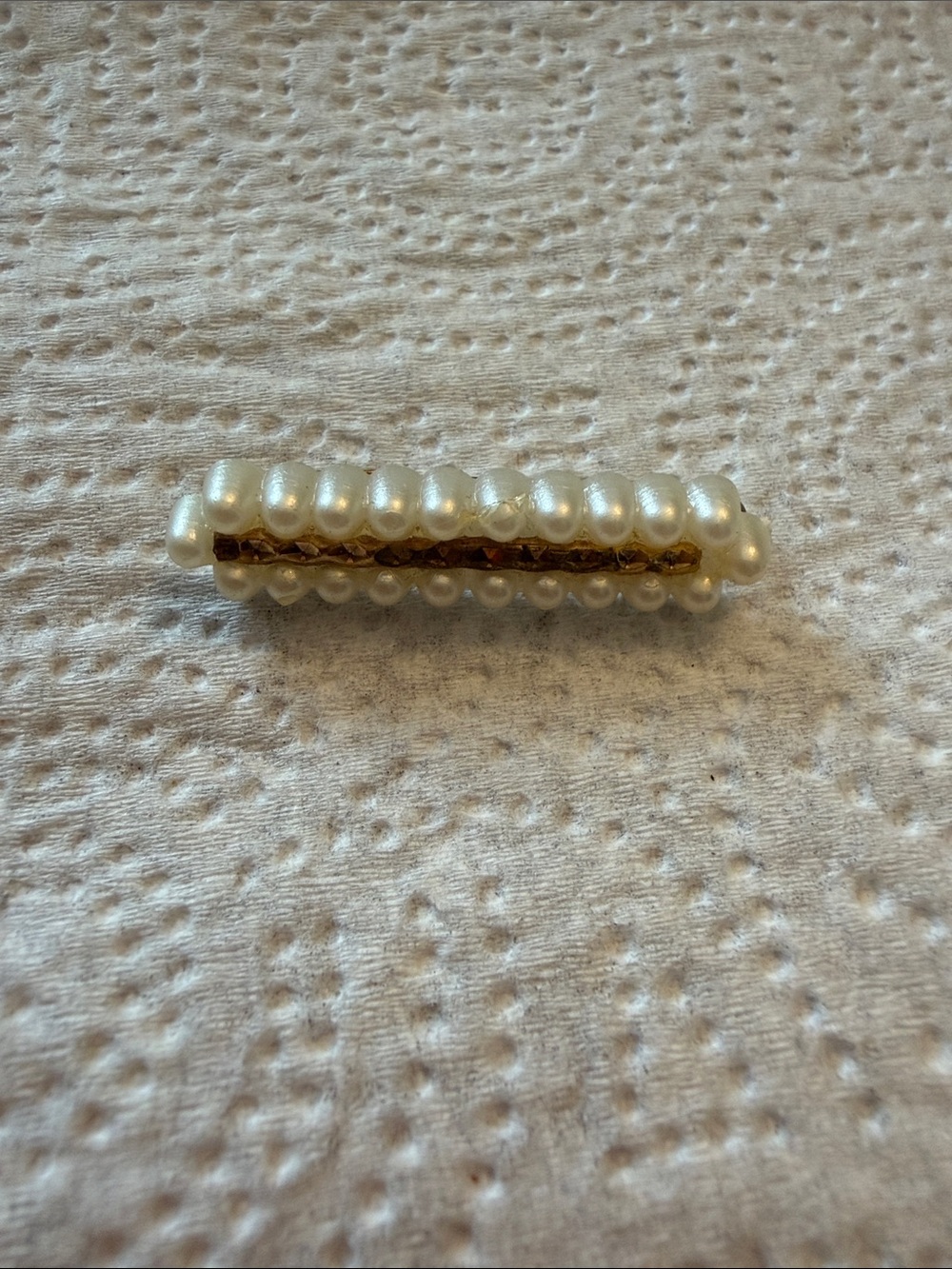 Pearl Beaded Pin - Ivory Pearls